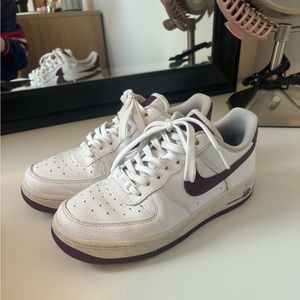 nike air force 1 maroon